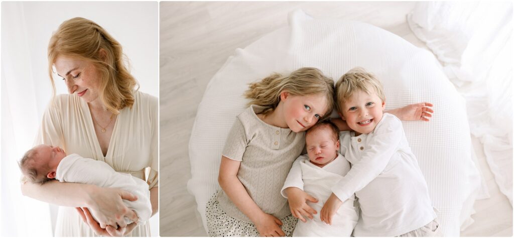 Neugeborenen-Session mit großem Geschwisterkind – Familienfotografie in Rietberg